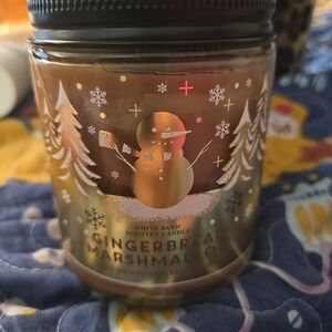 Brand New Bath & Body Works Gingerbread Marshmallow Single Wick Scented Candle